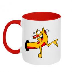 Чашка двокольорова Кіт