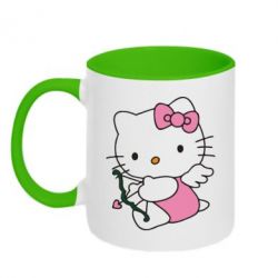 Чашка двокольорова Kitty амурчик