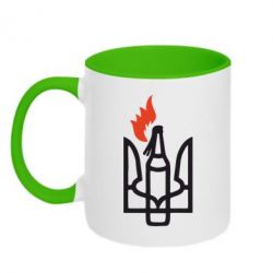 Чашка двухцветная 320ml Коктейль Молотова - PrintSalon