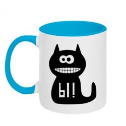 Чашка двухцветная 320ml Кошка Ы - PrintSalon
