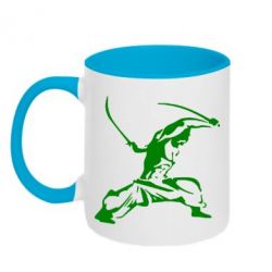 Чашка двухцветная 320ml Козак з шаблями - PrintSalon