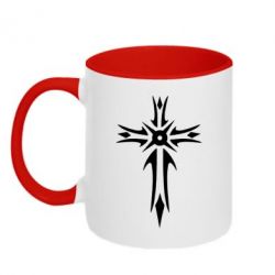 Чашка двокольорова Хрест 2