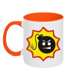 Чашка двухцветная 320ml Крутой Сем - PrintSalon