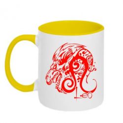 Чашка двухцветная 320ml Leo (Лев) - PrintSalon