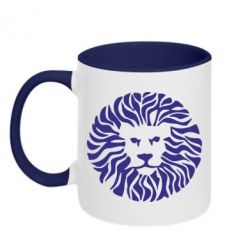 Чашка двухцветная 320ml лев - PrintSalon