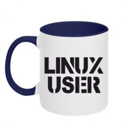 Чашка двокольорова Linux User