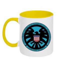 Чашка двухцветная 320ml Логотип Щита - PrintSalon