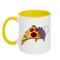 Чашка двокольорова Love Pizza 2