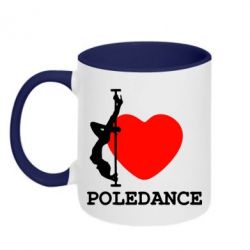 Чашка двухцветная 320ml Love Pole Dance - PrintSalon