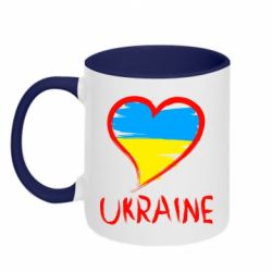 Чашка двухцветная 320ml Love Ukraine - PrintSalon