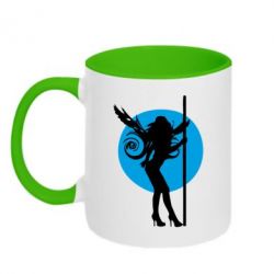 Чашка двухцветная 320ml Лунный танец - PrintSalon