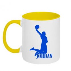Чашка двухцветная 320ml Майкл Джордан - PrintSalon
