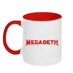 Чашка двухцветная 320ml Megadeth - PrintSalon