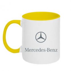 Чашка двокольорова Mercedes Benz logo