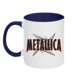 Чашка двухцветная 320ml Metallica Logo - PrintSalon