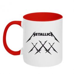 Чашка двокольорова Metallica XXX - PrintSalon