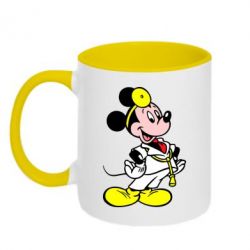 Чашка двухцветная 320ml Микки Доктор - PrintSalon