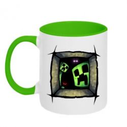 Чашка двухцветная 320ml Minecraft Game - PrintSalon