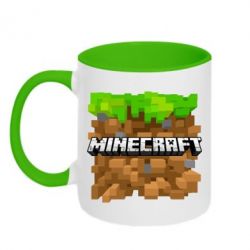 Чашка двокольорова Minecraft Main Logo - PrintSalon