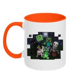 Чашка двухцветная 320ml Minecraft Party - PrintSalon