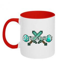 Чашка двокольорова Minecraft