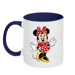 Чашка двухцветная 320ml Минни Красавица - PrintSalon