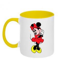Чашка двухцветная 320ml Минни "Мимими" - PrintSalon