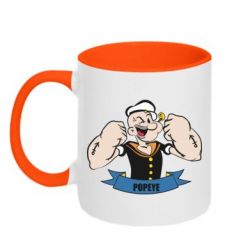 Чашка двокольорова Моряк Папай - PrintSalon