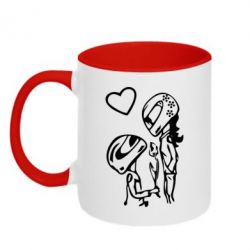 Чашка двокольорова MOTO LOVE