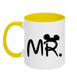 Чашка двухцветная 320ml Mr. - PrintSalon