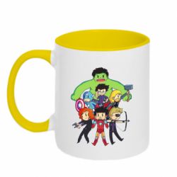 Чашка двокольорова Натовп месників