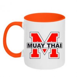 Чашка двухцветная 320ml Muay Thai Big M - PrintSalon