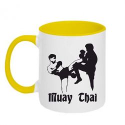 Чашка двухцветная 320ml Muay Thai Fighters - PrintSalon