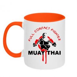 Чашка двокольорова Muay Thai Full Contact - PrintSalon