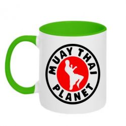 Чашка двухцветная 320ml Muay Thai Planet - PrintSalon