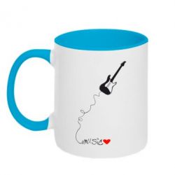 Чашка двокольорова love Music