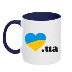 Чашка двухцветная 320ml Народився в Україні - PrintSalon