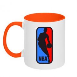 Чашка двухцветная 320ml NBA - PrintSalon