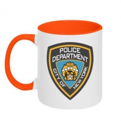 Чашка двухцветная 320ml New York Police Department - PrintSalon