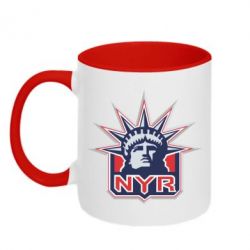 Чашка двухцветная 320ml New York Rangers - PrintSalon
