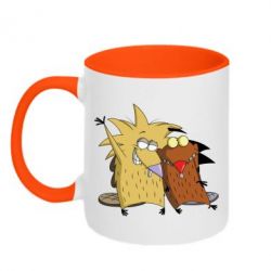 Чашка двухцветная 320ml Норберт и Деггет - PrintSalon