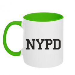 Чашка двухцветная 320ml NYPD - PrintSalon