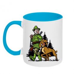Чашка двокольорова Мисливець з собакою