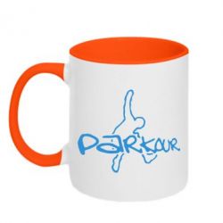 Чашка двокольорова Parkour jump - PrintSalon