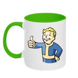 Чашка двухцветная 320ml Pip boy fallout - PrintSalon