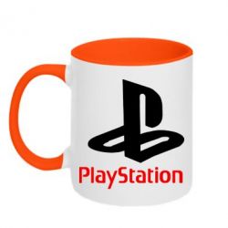 Чашка двухцветная 320ml PlayStation - PrintSalon