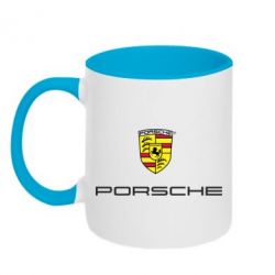 Чашка двухцветная 320ml Porsche - PrintSalon