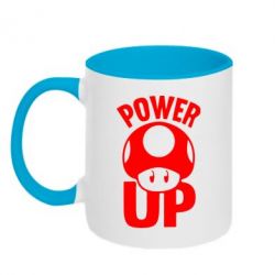 Чашка двокольорова Power Up Маріо гриб - PrintSalon
