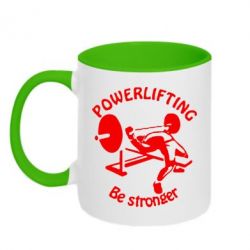 Чашка двокольорова Powerlifting be Stronger - PrintSalon