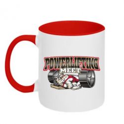 Чашка двухцветная 320ml Powerlifting Meet - PrintSalon